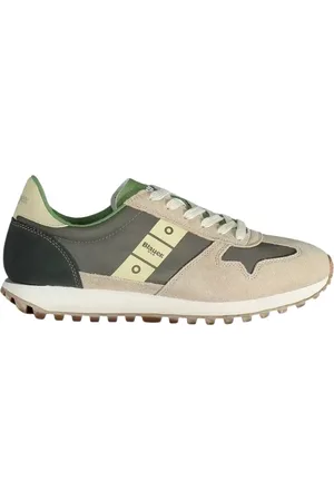 Blauer Sko, Herre, Flerfarvet, 45 EU, Læder, Beige Snøresneakers