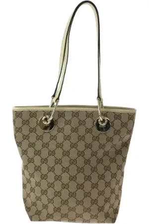 Gucci Pre-owned, Dame, Brun, ONE SIZE, Uld, Pre-owned Canvas gucci-tasker