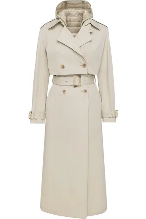 add Frakke, Dame, , S, Polyester, Dobbeltbrystet trenchcoat med aftagelig indvendig vest