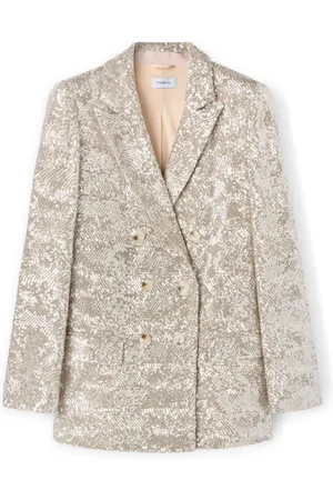 Motivi Jakke, Dame, , S, Polyester, Oversize blazer i pailletstof