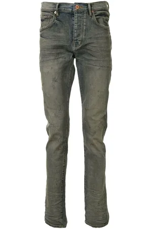 Purple Brand Jeans, Herre, Blå, W32, Bomuld, Stonewashed Slim Blå Jeans