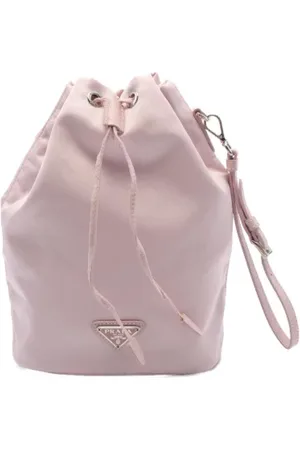 Prada Pre-owned, Dame, Lyserød, ONE SIZE, Nylon, Pre-owned canvas håndtasker