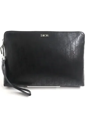 Dior Pre-owned, Herre, Sort, ONE SIZE, Uld, Pre-owned Laeder dior-tasker