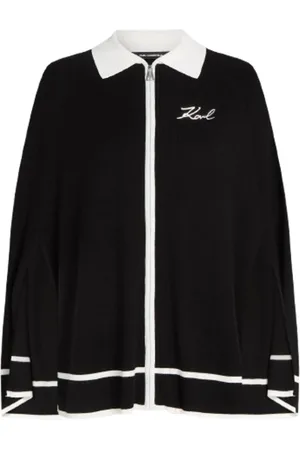 Karl Lagerfeld Jakke, Dame, Sort, S, Cape Karl H24