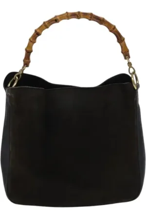 Gucci Pre-owned, Dame, Brun, ONE SIZE, Uld, Pre-owned Ruskind hndtasker
