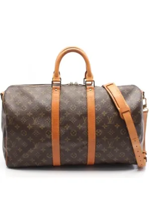LOUIS VUITTON Pre-owned, Dame, Brun, ONE SIZE, Uld, Pre-owned canvas tasker