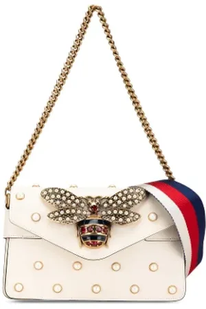 Gucci Pre-owned, Dame, Hvid, ONE SIZE, Uld, Pre-owned Laeder gucci-tasker