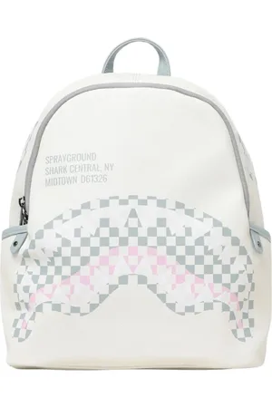 Sprayground Taske, Herre, Hvid, ONE SIZE, Uld, Grafisk Designer Rygsæk, Stilfuld & Holdbar