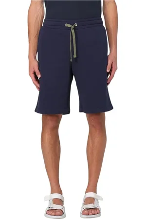 Blauer Shorts, Herre, Blå, XL, Bomuld, Blå Hættetrøje med Lynlås