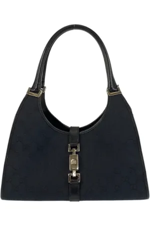 Gucci Pre-owned, Dame, Sort, ONE SIZE, Uld, Pre-owned Canvas gucci-tasker