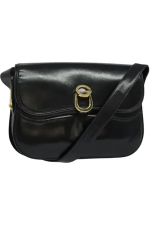 Gucci Pre-owned, Dame, Sort, ONE SIZE, Uld, Pre-owned Laeder gucci-tasker