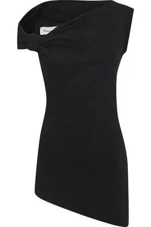 Alexander McQueen Top, Dame, Sort, XS, Bomuld, Sort Cut and Sew Top
