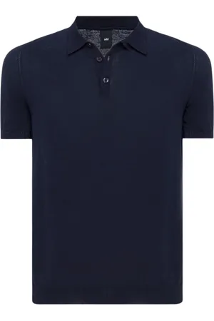add Strik, Herre, Blå, S, Bomuld, LET Strikket Polo