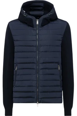 add Jakke, Herre, Blå, XL, Uld, Jakke MED Strikket Ærmer