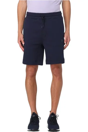 HUGO BOSS Shorts, Herre, Blå, XL, Uld, Klassiske Mænds Shorts med Moderne Stil
