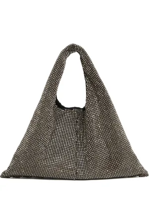 Twentyfour Taske, Dame, Grå, ONE SIZE, Sort Rhinsten Clutch Taske