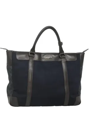 Burberry Pre-owned, Dame, Blå, ONE SIZE, Nylon, Pre-owned nylon hndtasker