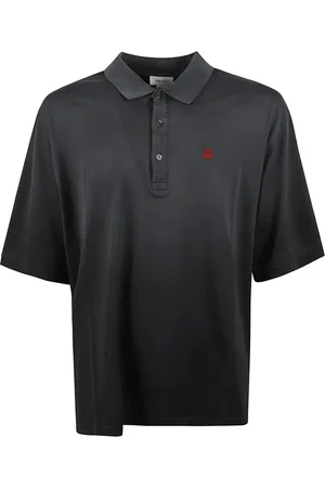 Alexander McQueen Top, Herre, Sort, S, Bomuld, Sort Oversized Polo T-shirts og Polos