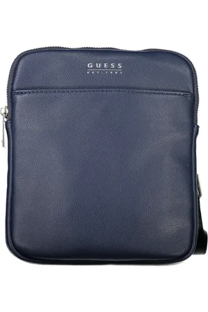 Guess Taske, Herre, Blå, ONE SIZE, Uld, Blå Herre Crossbody Taske Justerbar Strop
