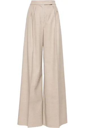 Max Mara Bukser, Dame, , XS, Uld, Entrata Wide Bukser