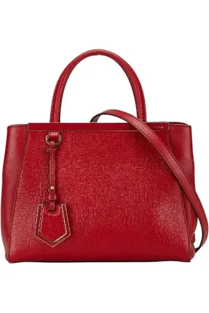Fendi Pre-owned, Dame, Rød, ONE SIZE, Uld, Pre-owned Laeder fendi-tasker
