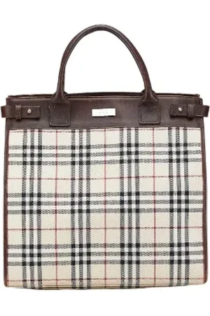Burberry Pre-owned, Dame, , ONE SIZE, Tyl, Pre-owned Canvas totes
