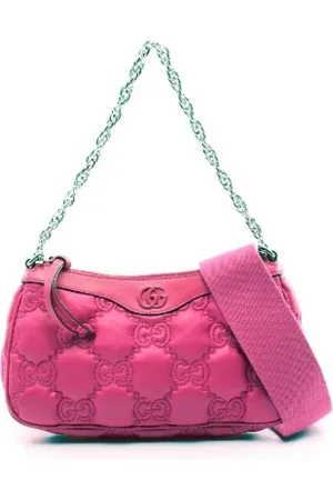 Gucci Pre-owned, Dame, Lyserød, ONE SIZE, Uld, Pre-owned canvas håndtasker