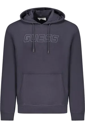 Guess Sweathshirts & Hoodies, Herre, Blå, XS, Bomuld, Blå Bomuld Strik Trøje