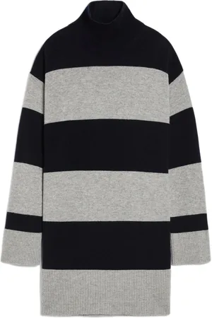 Max Mara Kjole, Dame, Blå, XS, Uld, Blå Uld Kashmir Kjole