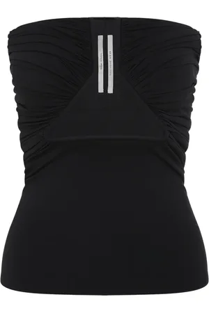 Rick Owens Top, Dame, Sort, S, Nylon, Sort Top Slidstærkt Moderne Elegance Mode