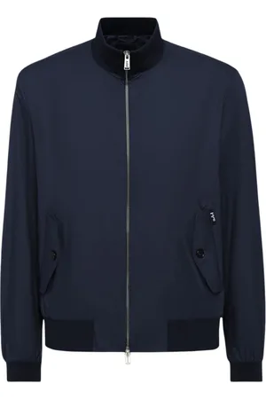 add Jakke, Herre, Blå, 3XL, LET Bomberjakke MED Strikdetaljer