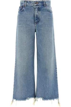 Chloé Jeans, Dame, Blå, W26, Denim, Blå Wide Leg Denim Jeans