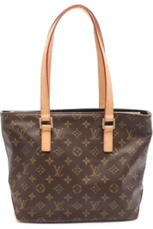 LOUIS VUITTON Pre-owned, Dame, Brun, ONE SIZE, Uld, Pre-owned canvas tasker