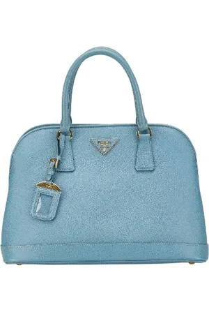 Prada Pre-owned, Dame, Blå, ONE SIZE, Tyl, Pre-owned Laeder hndtasker