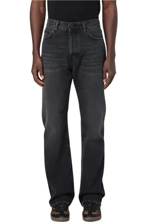 haikure Jeans, Herre, Sort, W36, Denim, Sort Slim-Fit Denim Jeans