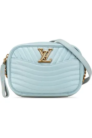 LOUIS VUITTON Pre-owned, Dame, Blå, ONE SIZE, Uld, Pre-owned Laeder crossbody-tasker