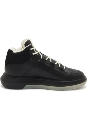 Emporio Armani Sko, Herre, Sort, 43 1/2 EU, Emporio Sko Sort Sneakers