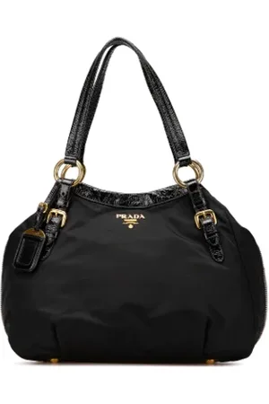 Prada Pre-owned, Dame, Sort, ONE SIZE, Nylon, Pre-owned nylon totes