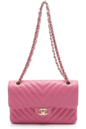 CHANEL Pre-owned, Dame, Lyserød, ONE SIZE, Uld, Pre-owned Laeder chanel-tasker
