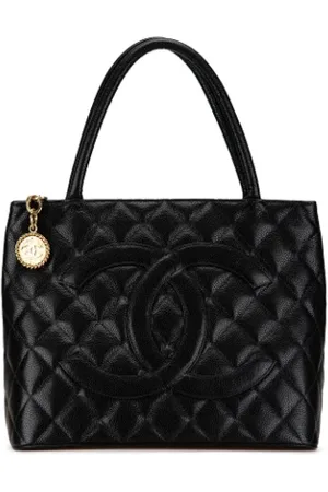 CHANEL Pre-owned, Dame, Sort, ONE SIZE, Uld, Pre-owned Laeder totes