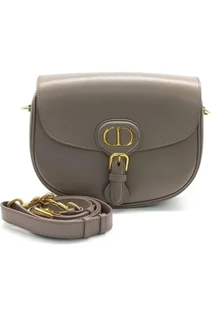 Dior Pre-owned, Dame, Brun, ONE SIZE, Tyl, Pre-owned Laeder dior-tasker