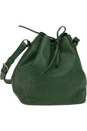 LOUIS VUITTON Pre-owned, Dame, Grøn, ONE SIZE, Uld, Pre-owned Laeder louis-vuitton-tasker