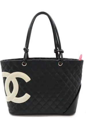 CHANEL Pre-owned, Dame, Sort, ONE SIZE, Tyl, Pre-owned Laeder totes