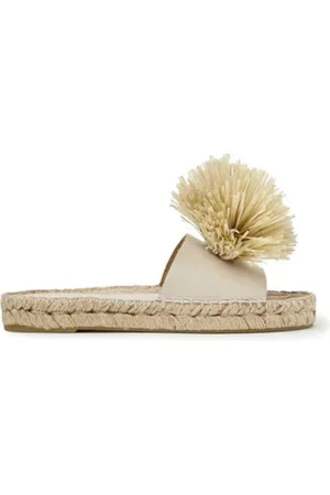 Paloma Barceló Sko, Dame, , 37 EU, Læder, Ivory Læder Reb Sandaler