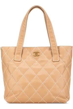 CHANEL Pre-owned, Dame, , ONE SIZE, Tyl, Pre-owned Laeder totes