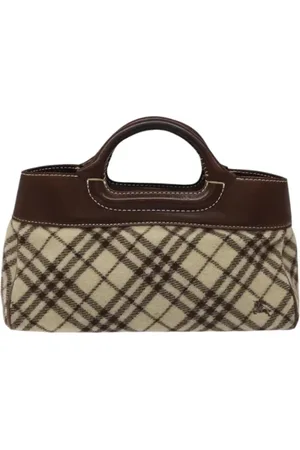 Burberry Pre-owned, Dame, , ONE SIZE, Tyl, Pre-owned Stof hndtasker