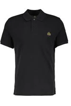 Moose Knuckles Top, Herre, Sort, S, Uld, Stilfuldt Polo T-shirt til mænd