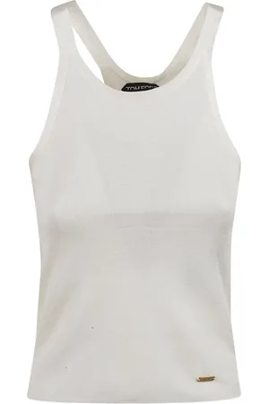 Tom Ford Top, Dame, , S, Silke Racerback Vest med Logo