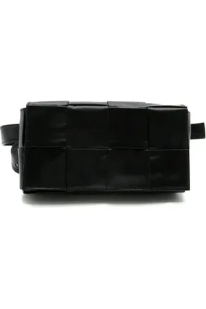 Bottega Veneta Pre-owned, Herre, Sort, ONE SIZE, Uld, Pre-owned Laeder crossbody-tasker