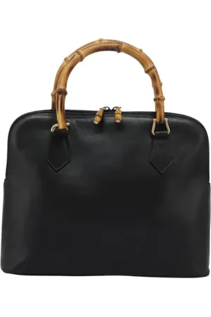 Gucci Pre-owned, Dame, Sort, ONE SIZE, Uld, Pre-owned Laeder hndtasker
